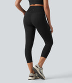 Legging capri de yoga Halara UltraSculpt™ taille haute anti-roulottage ventre plat gainant avec poches
