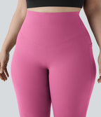 Pantalon de yoga à coupe bootcut gainant taille haute grande taille avec poches Halara UltraSculpt™