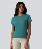 OneForm Haut de sport sans coutures col rond manches courtes en mesh respirant
