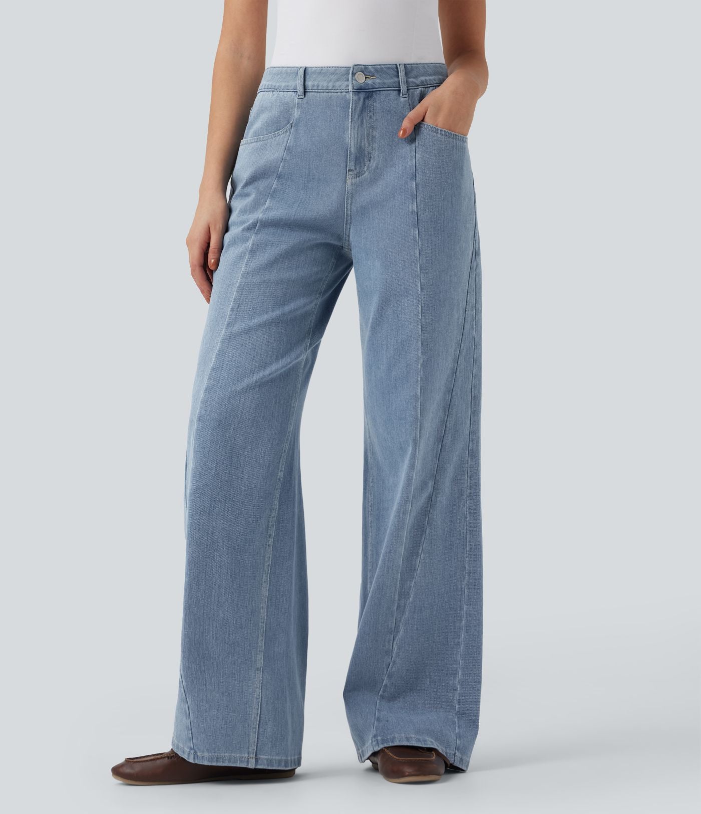 Jean large Halara Flex™ taille mi-haute avec poches
