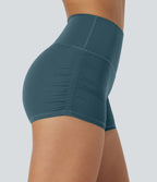 Short cycliste 6 cm de course gainant taille haute avec fronces et séchage rapide SoftlyZero™