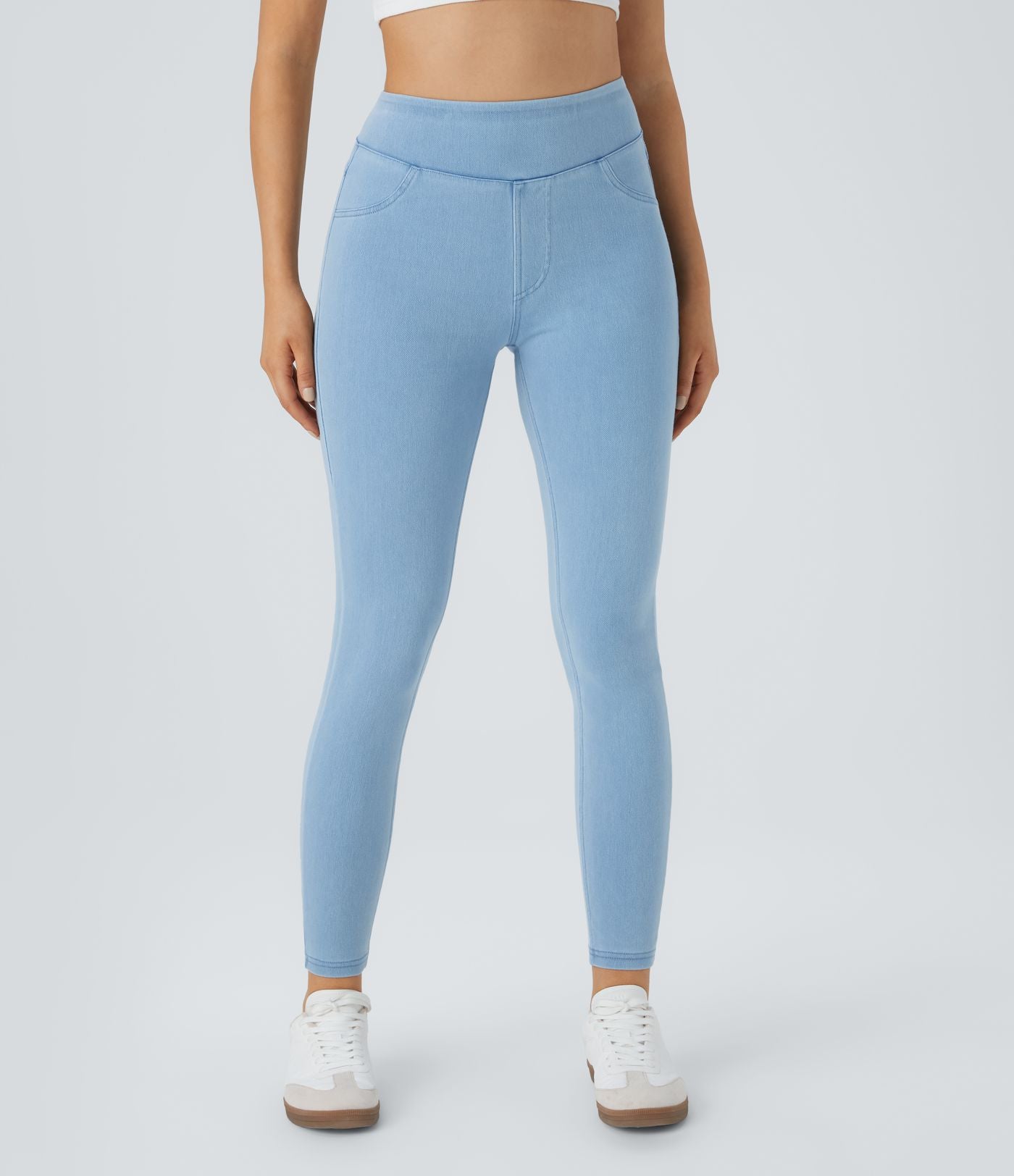 Halara Flex™ Jegging Casual Taille Haute Tricot Extensible Poche Latérale Arrière