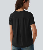T-shirt casual col rond à manches courtes – UPF 40+