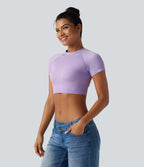 T-shirt décontracté court OneForm Seamless Flow, col rond, manches courtes