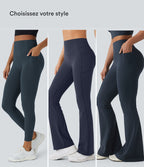 Halara UltraSculpt™ Legging yoga évasé gainant push-up taille haute à fronces avec poches