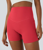 Short cycliste d'entraînement gainant taille haute UltraSculpt™ SoCinched à poches latérales 12,5 cm