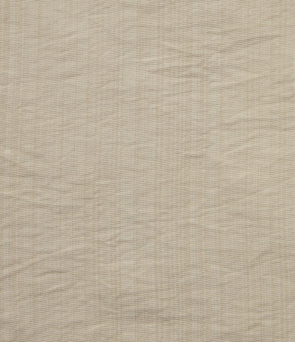 Chemise col V manches courtes aspect lin pour le bureau