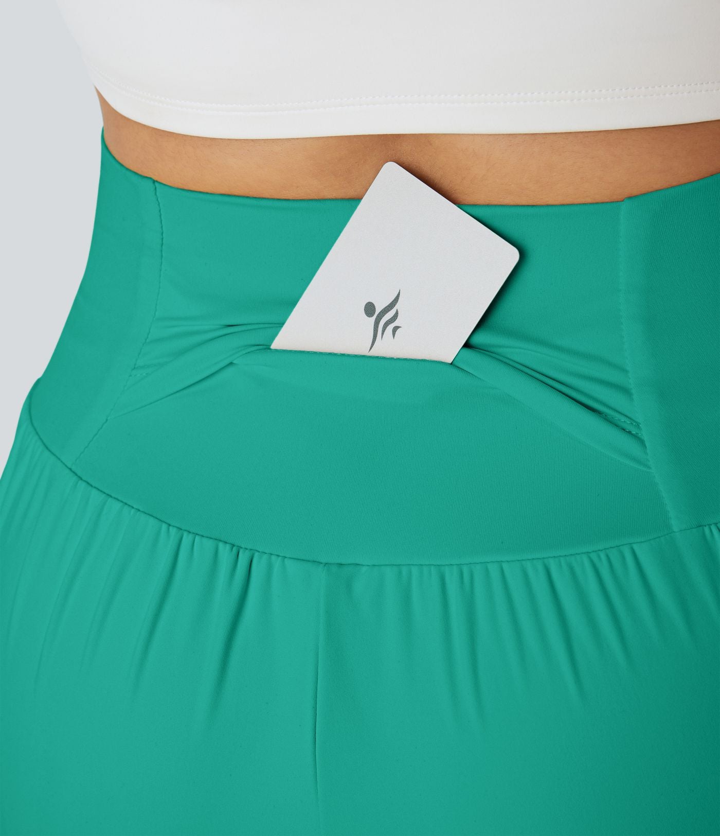 Short yoga 2-en-1 SoftlyZero™ Airy effet frais InstantCool taille très haute 12,5 cm avec poches, longueur allongée