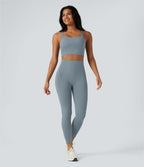 Débardeur yoga court Halara UltraSculpt™ double bretelles torsadé dos nu