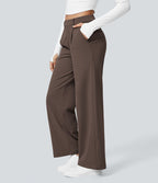 Pantalon tailleur Halara Flex™ DayStretch coupe droite taille haute avec poches