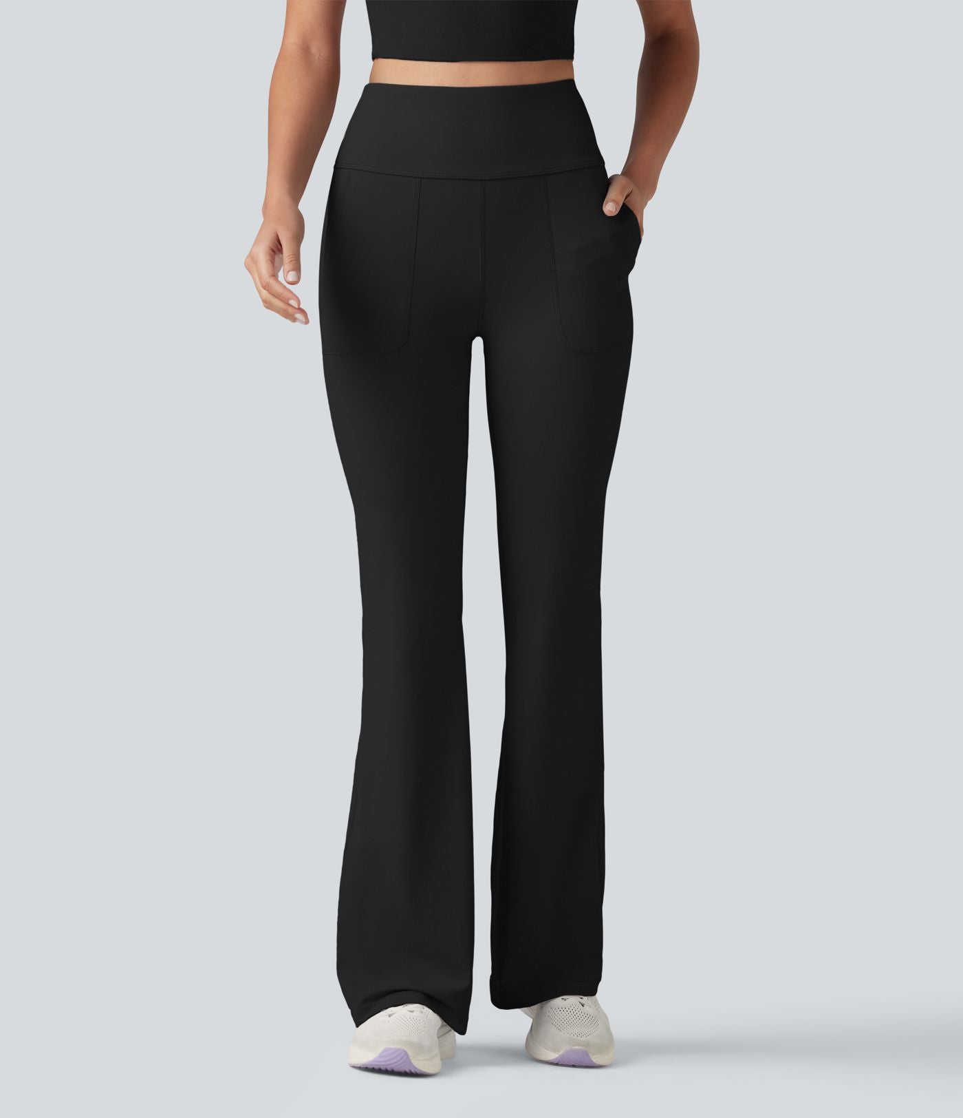 Halara UltraSculpt™ Legging évasé décontracté taille haute ventre plat avec poches