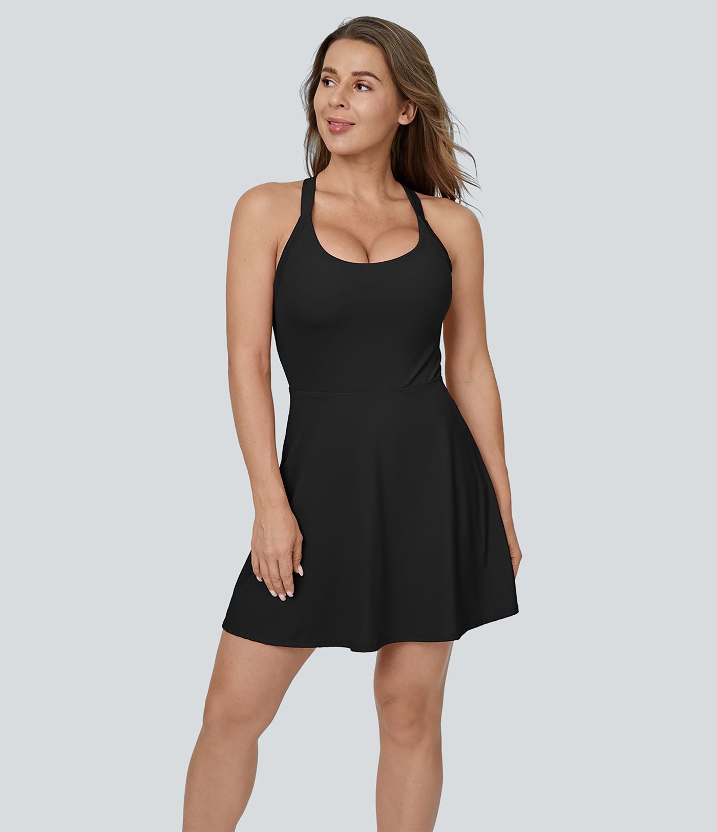 Robe de sport danse mini évasée E-G