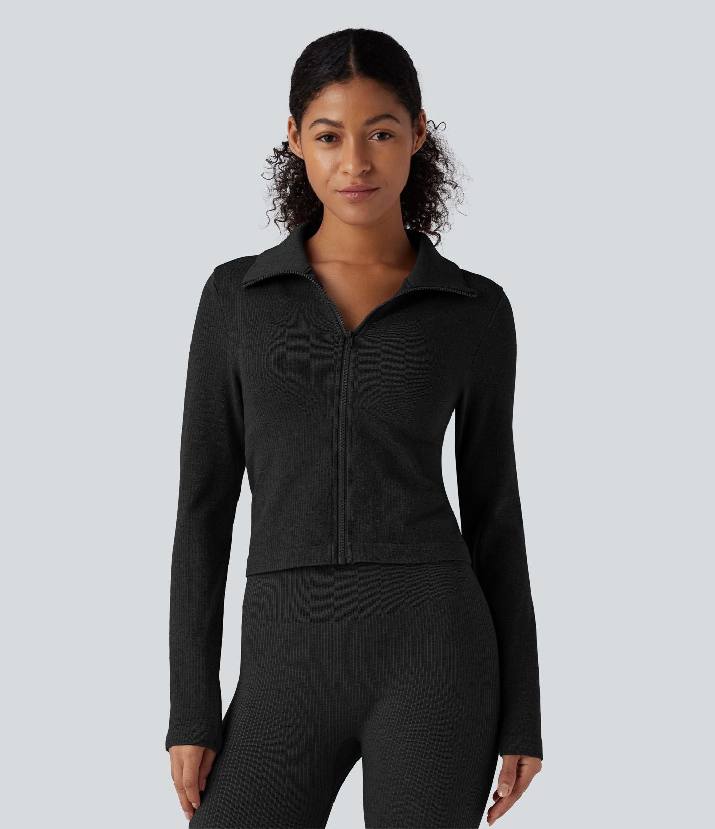 OneForm Seamless Flow Veste yoga chaude zippée à manches longues