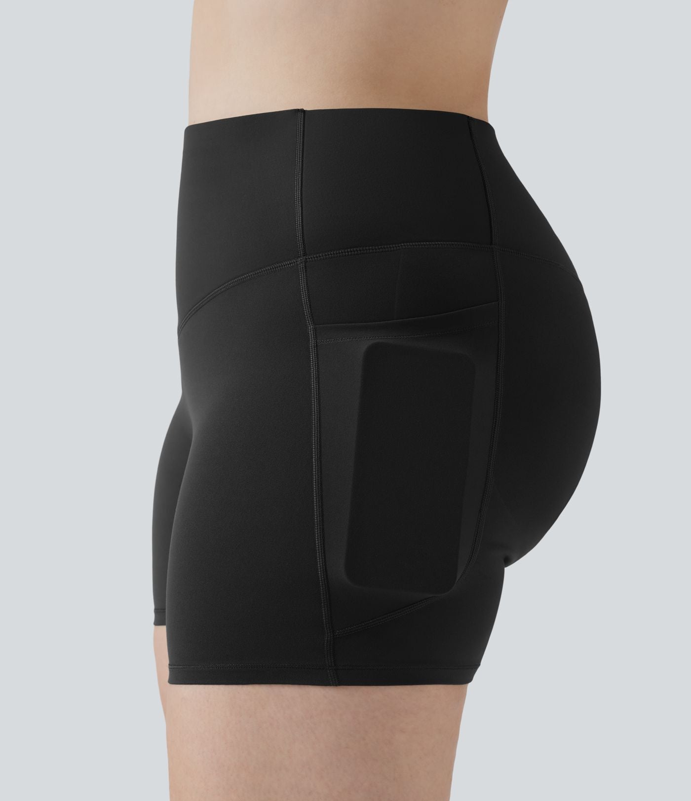 Short cycliste grande taille Halara UltraSculpt™ 12,5 cm taille haute effet push-up gainant sculptant avec poches