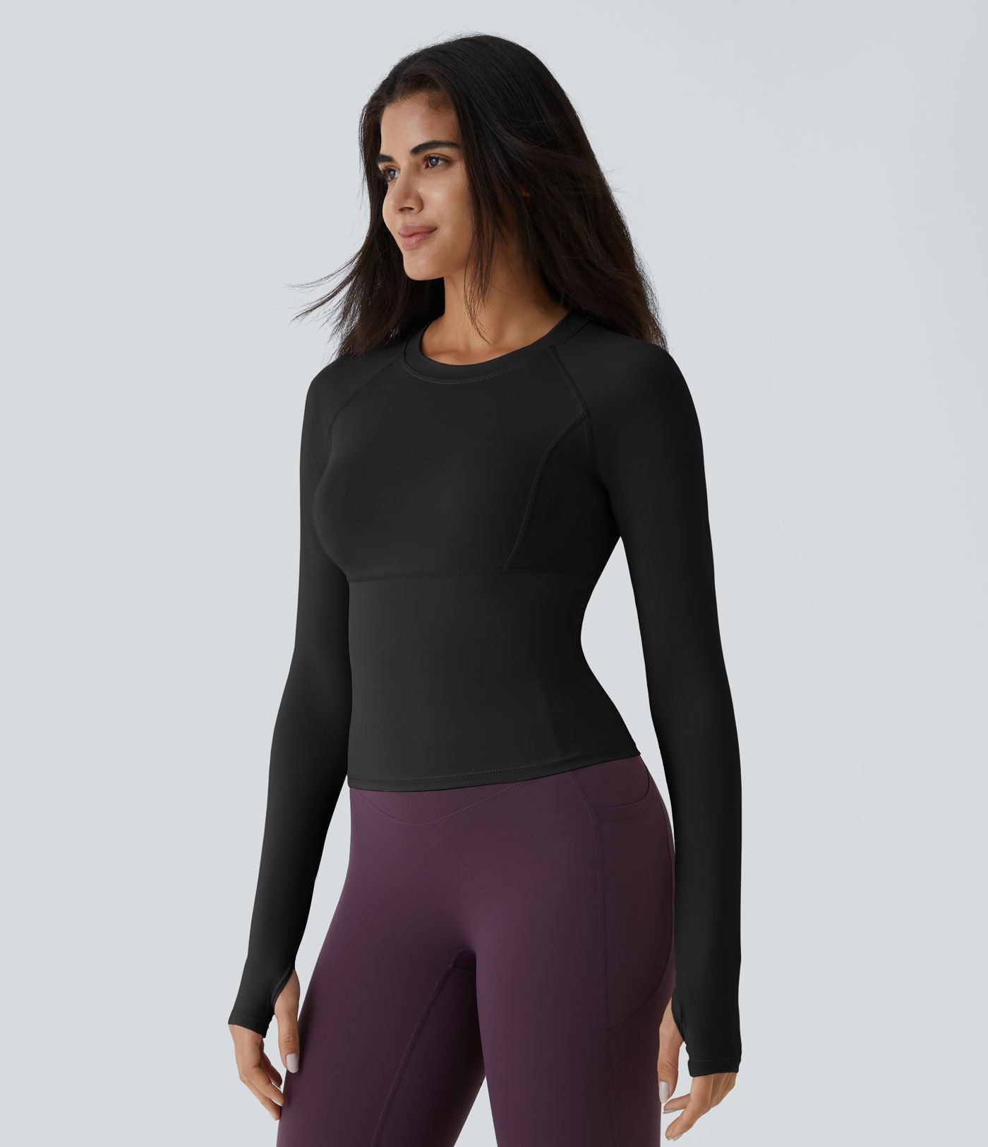 Top Sport Yoga Uni Trous pour les Pouce