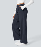 Pantalon tailleur Halara Flex™ DayStretch coupe droite taille haute avec poches