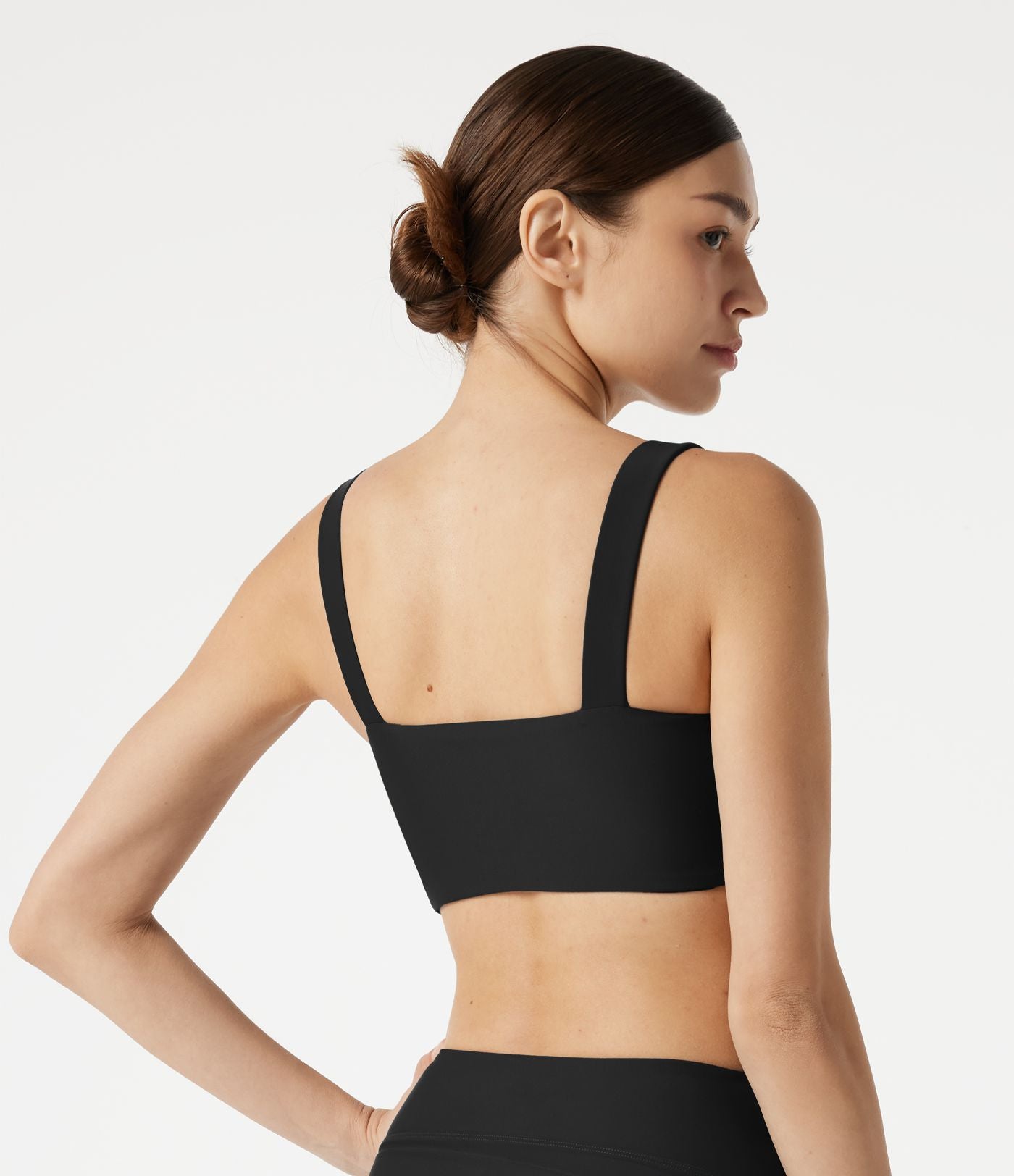 Haut de bikini push-up à décolleté en V plongeant avec brassière intégrée