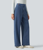 Halara Flex™ Jean droit casual taille haute avec poches