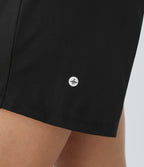Short yoga 2-en-1 SoftlyZero™ Airy effet frais InstantCool taille très haute 12,5 cm avec poches, longueur allongée