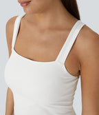 Softlyzero™ Plush Softlyzero™ Débardeur de Yoga Skinny Court à Encolure Carrée en Peluche