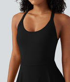 Robe de sport dos nu gainante galbante avec nœud au dos et poches - Easy Peasy SoftlyZero™