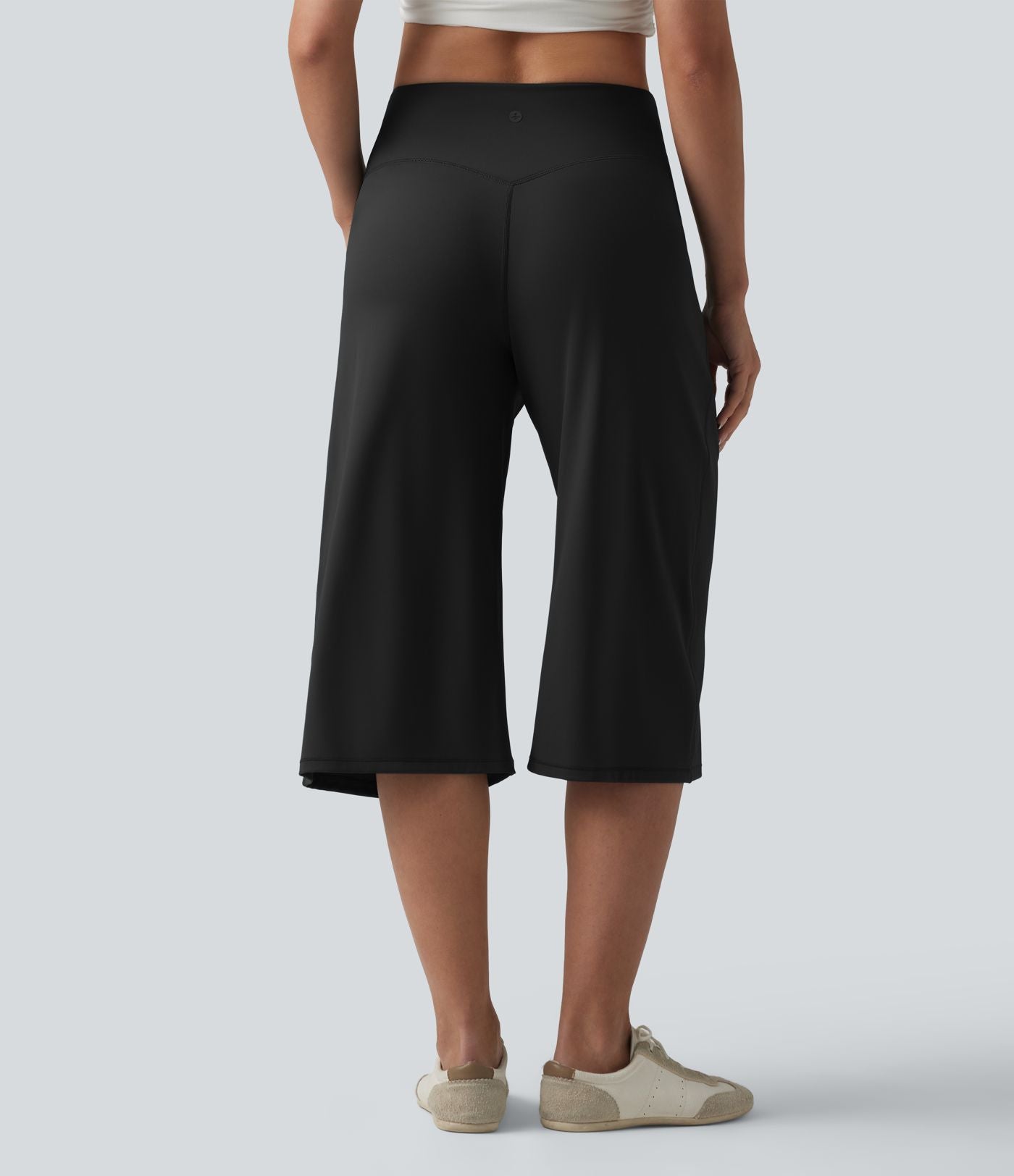 Pantalon corsaire ample SoftlyZero™ Airy effet frais InstantCool taille haute gainant avec poches