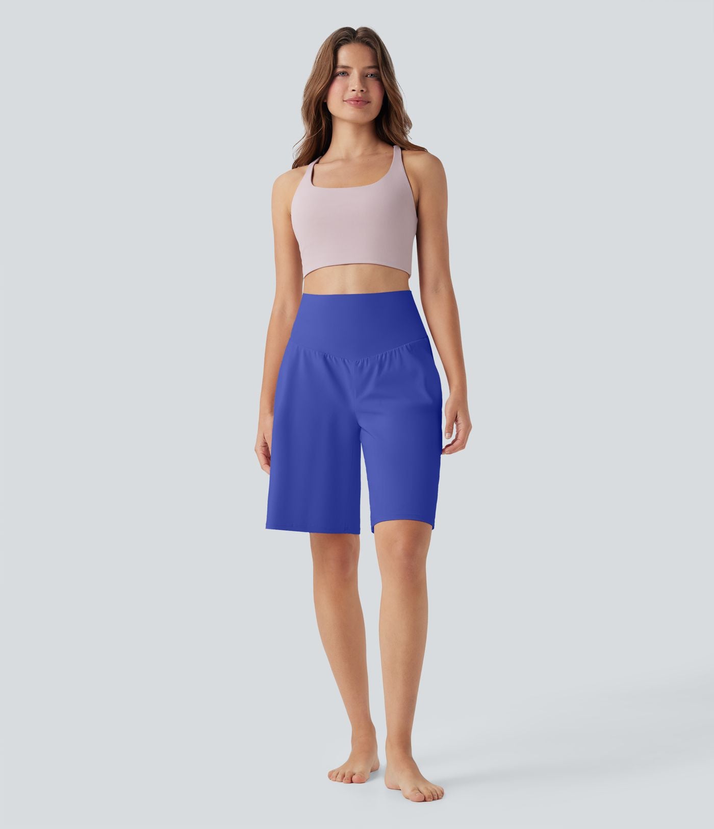 Bermuda SoftlyZero™ Airy de yoga taille haute avec poches multiples et effet frais InstantCool