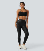 Legging 7/8 de yoga gainant taille haute avec poches Halara UltraSculpt™