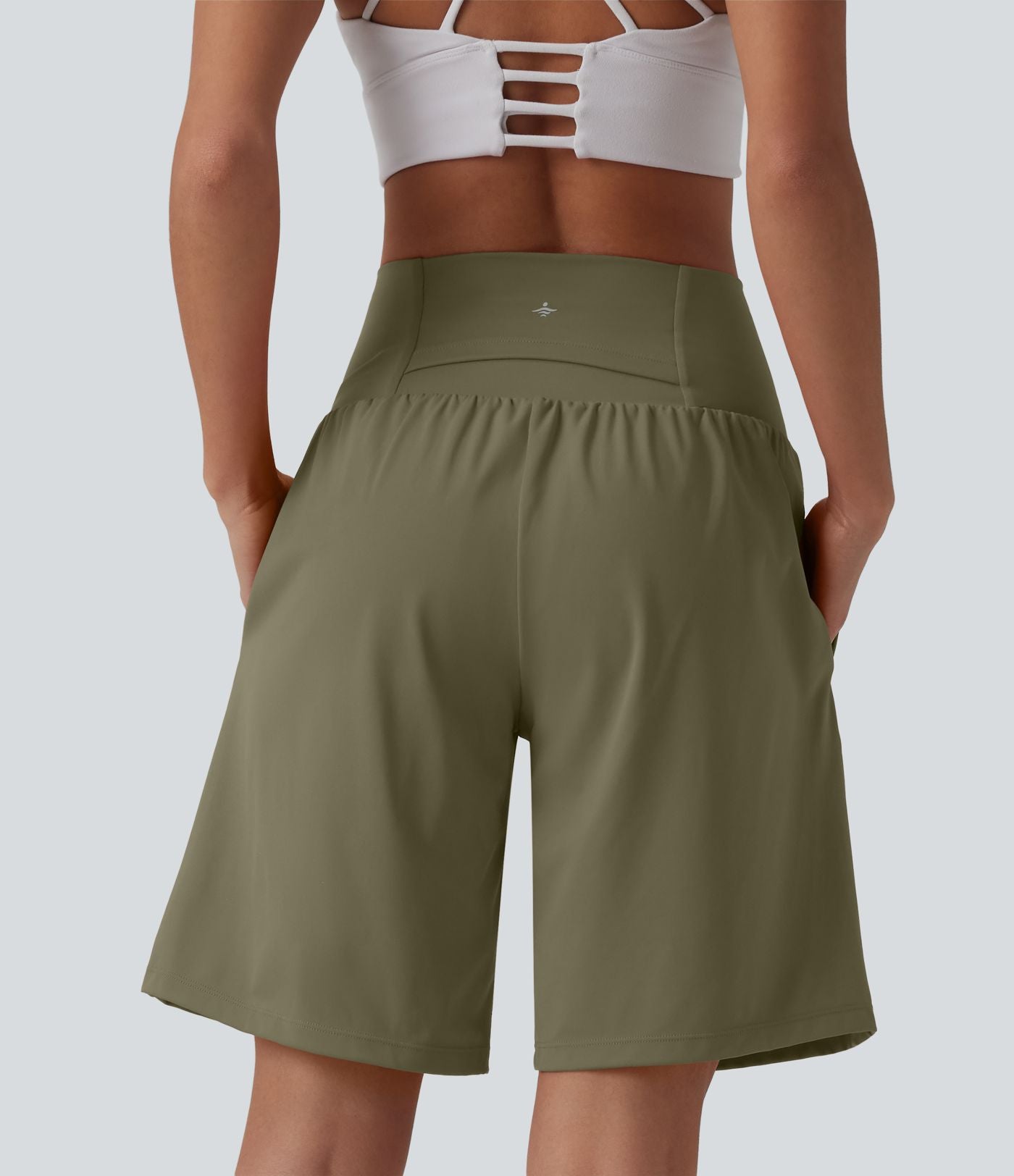 Short de yoga 2-en-1 SoftlyZero™ Airy taille très haute effet frais InstantCool 22,8 cm avec poches
