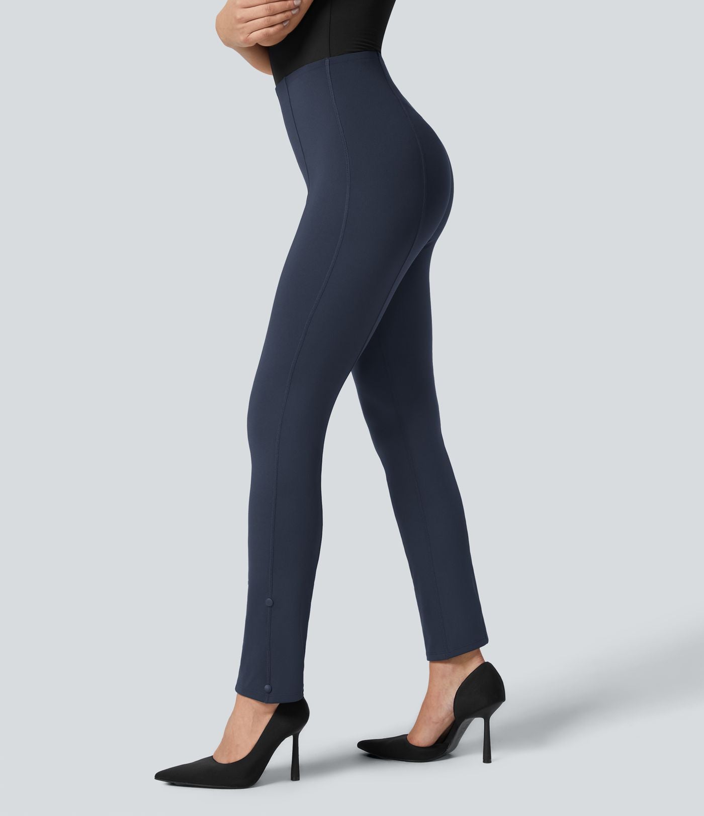 Pantalon de travail 7/8 gainant taille haute avec ourlet ajustable Halara Flex™
