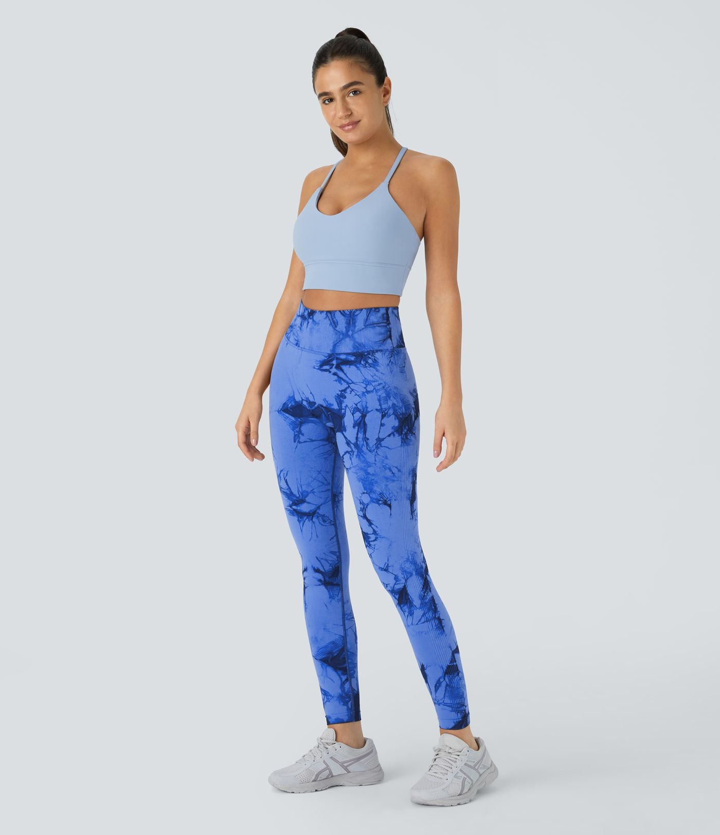 Legging yoga taille haute tie-dye sans couture OneForm Seamless Flow