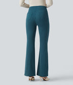Halara Flex™ Pantalon tailleur évasé à rayures taille haute avec poches