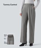 Pantalon tailleur Halara Flex™ DayStretch gainant coupe droite taille haute avec poches
