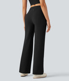 Pantalon de yoga droit gainant taille haute avec poches Halara UltraSculpt™