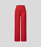 Pantalon taille haute coupe droite DayStretch avec poches