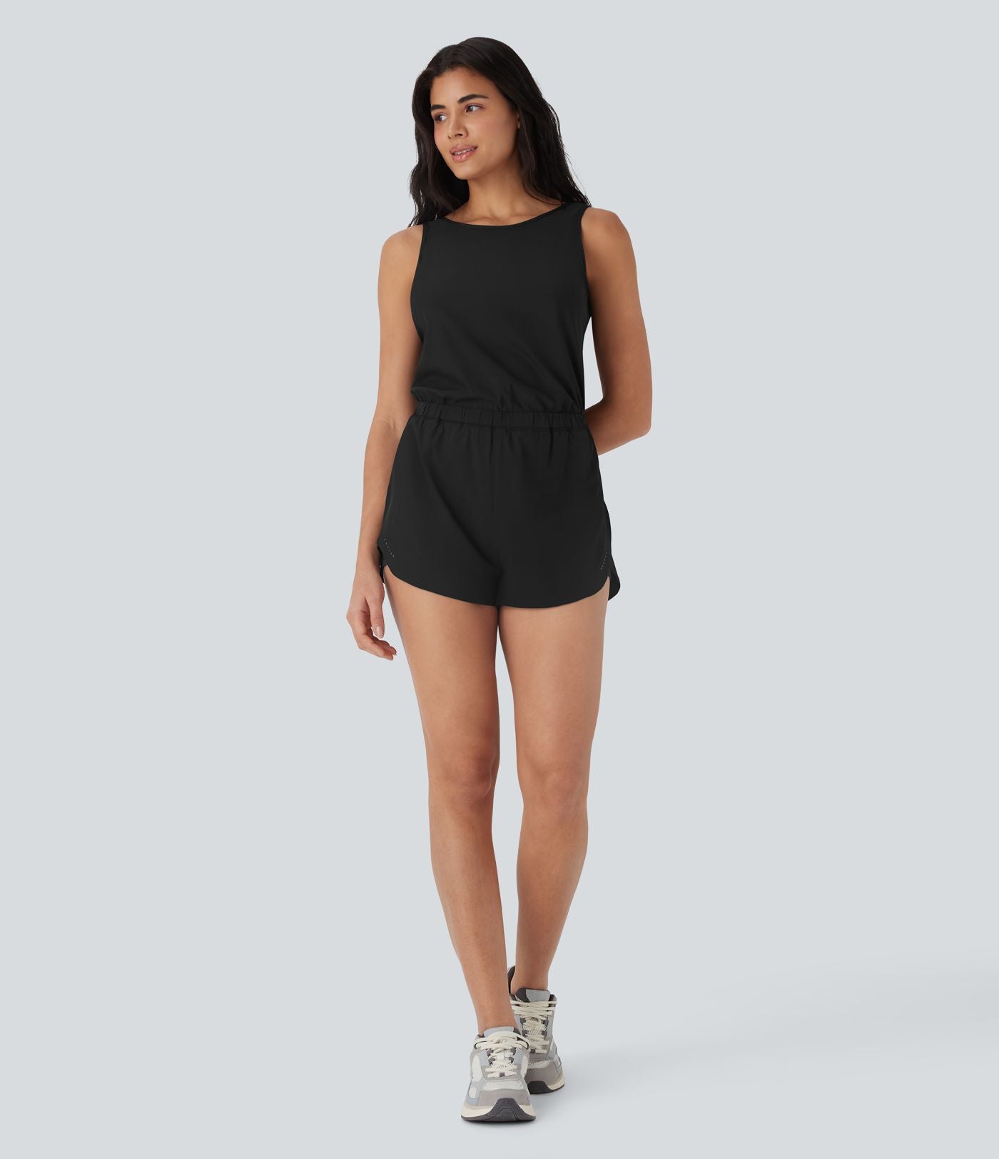 Combi-short running 2-en-1 dos nu réfléchissant séchage rapide avec poches latérales - Édition Easy Peasy - UPF50+