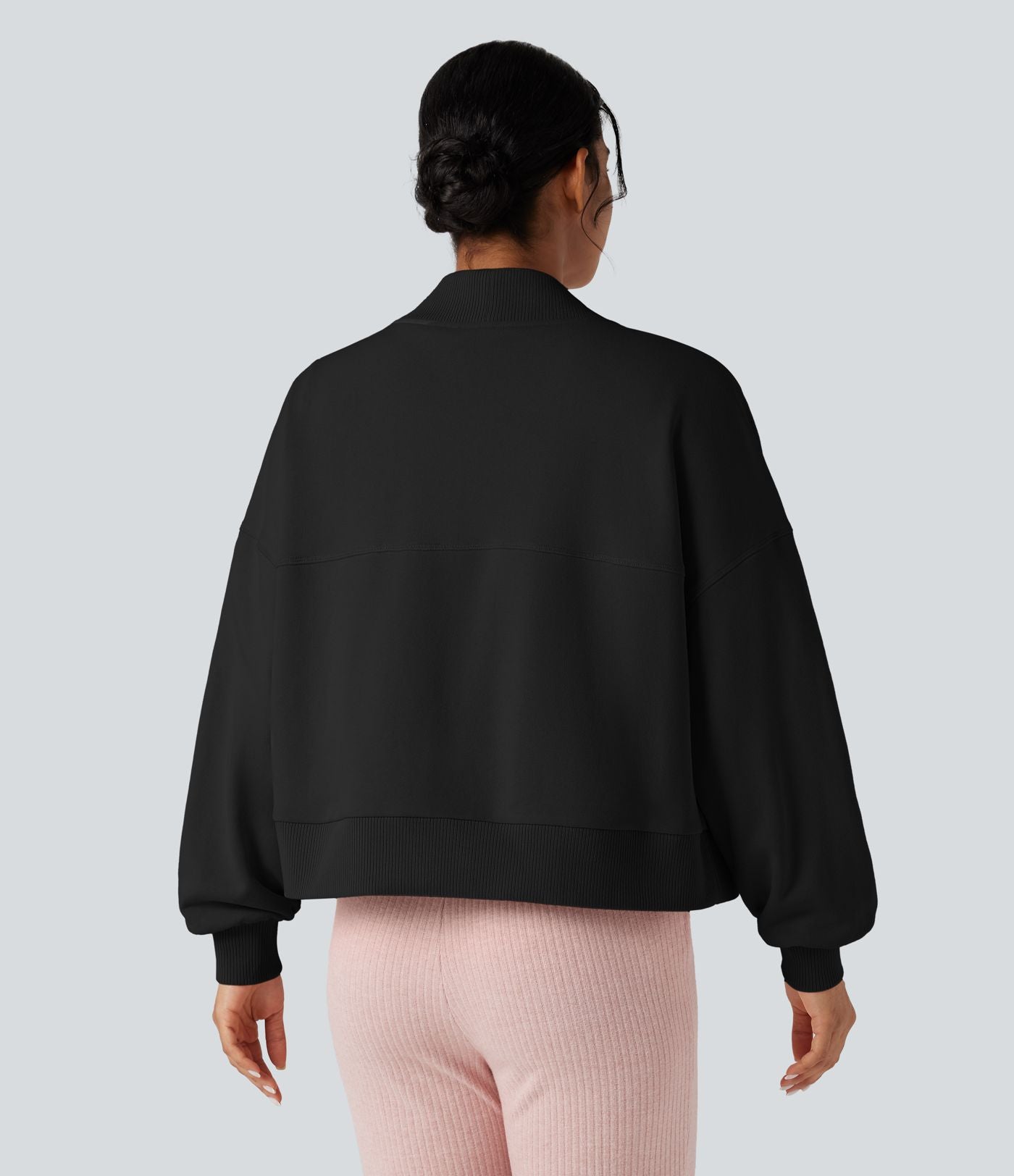Sweat-shirt oversize manches longues avec poches