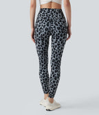 Legging de yoga gainant taille haute imprimé léopard avec poches Halara UltraSculpt™