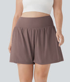 Short tailleur 2-en-1 Cool Touch yoga taille très haute Softlyzero™ Airy grande taille 17,5 cm avec poches