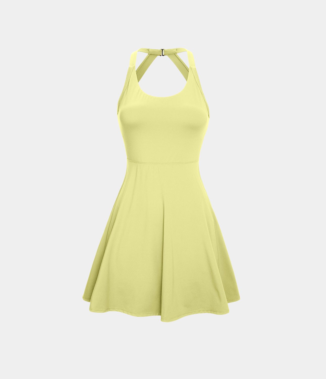 Robe de Danse Sport Mini à Volants Torsadés Dos Nu - Longueur Plus