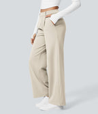 Pantalon tailleur Halara Flex™ DayStretch coupe droite taille haute avec poches