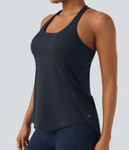 Débardeur running Halara UltraSculpt™ col rond dos croisé bonnets E-G