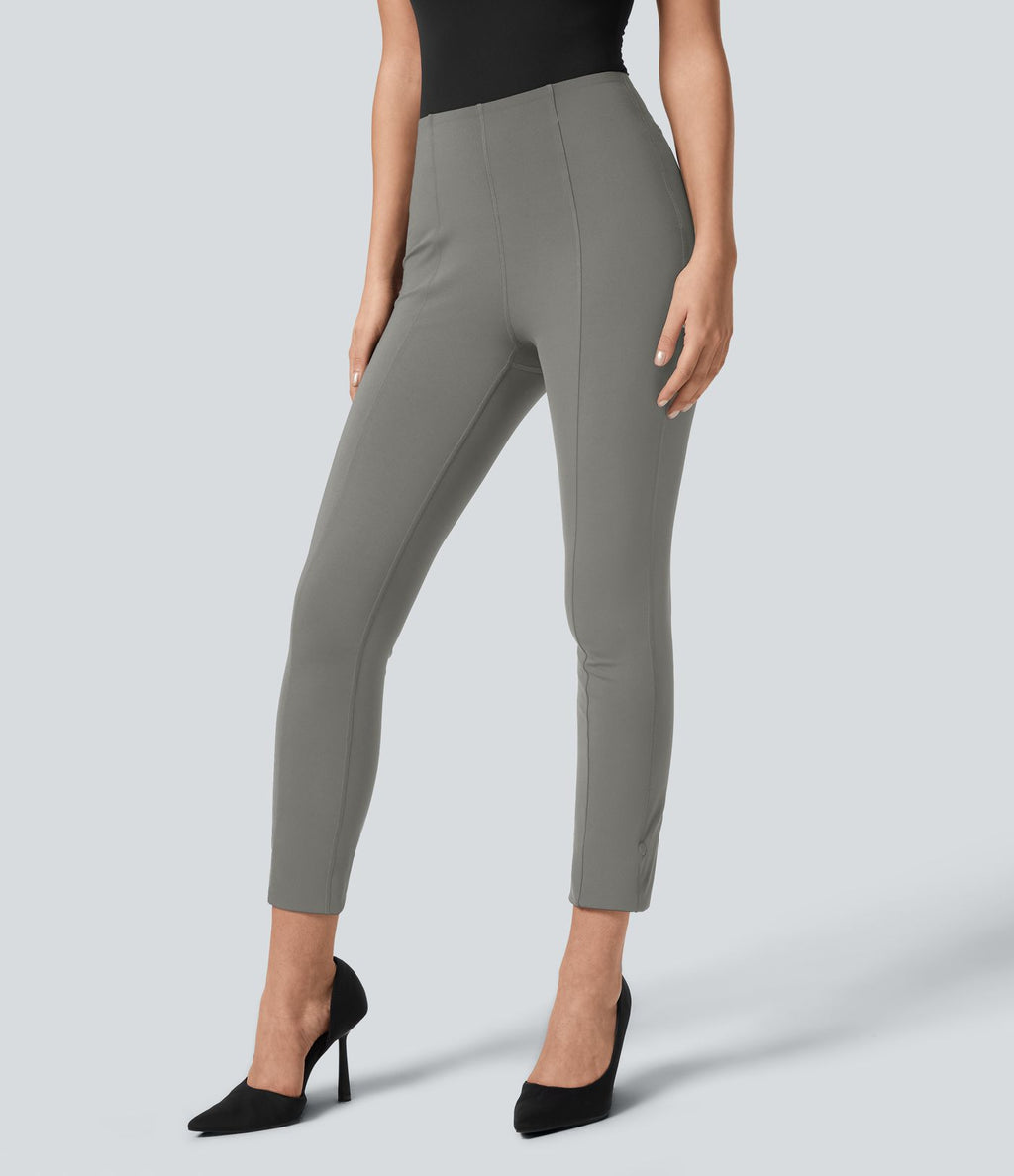 Pantalon de travail 7/8 gainant taille haute avec ourlet ajustable Halara Flex™