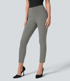 Pantalon de travail 7/8 gainant taille haute avec ourlet ajustable Halara Flex™