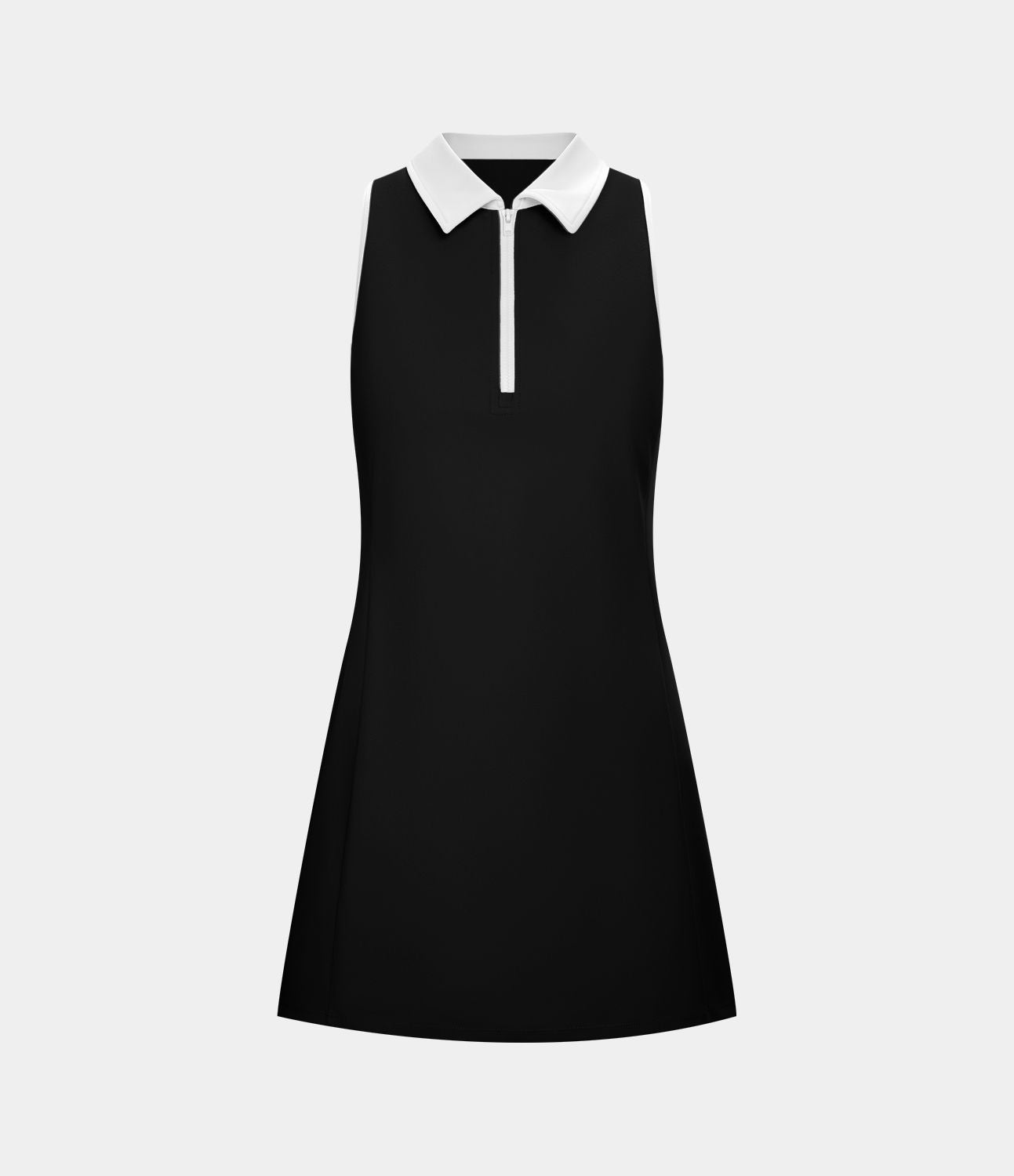 Robe active golf mini 2 pièces col color block zippée sans manches DayStretch avec poches - Poche pour tees de golf