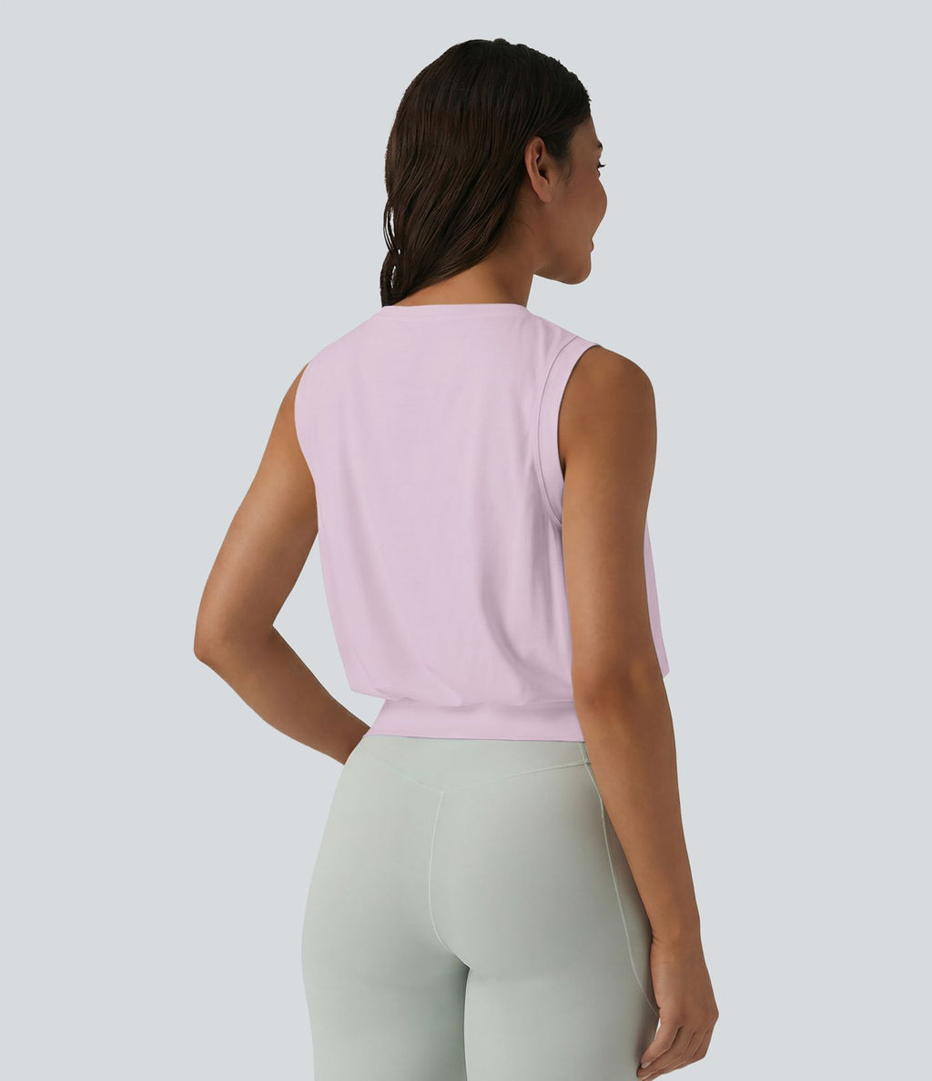Débardeur de sport col rond