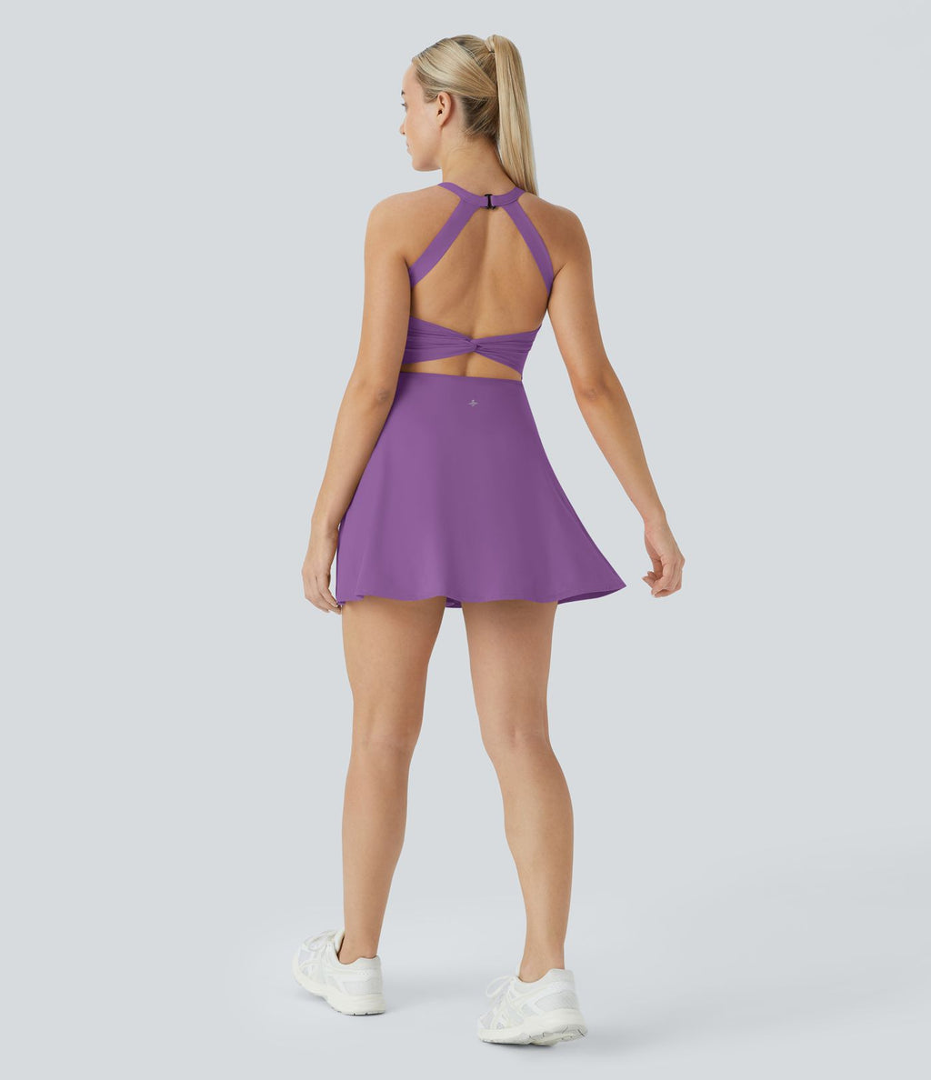 Softlyzero™ Airy Robe Sport Torsadée Dos Nu Édition Easy Peasy