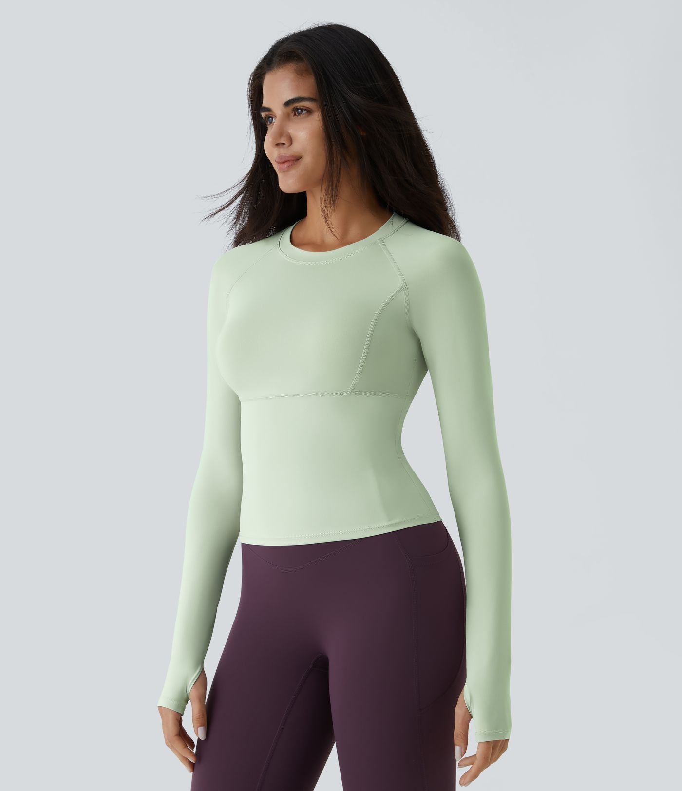 Top Sport Yoga Uni Trous pour les Pouce