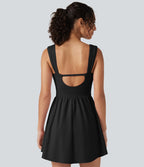 Robe-short mini SoftlyZero™ Plush à encolure cœur avec coussinets amovibles, poches et bonnets B à E, accès facile Easy Peasy