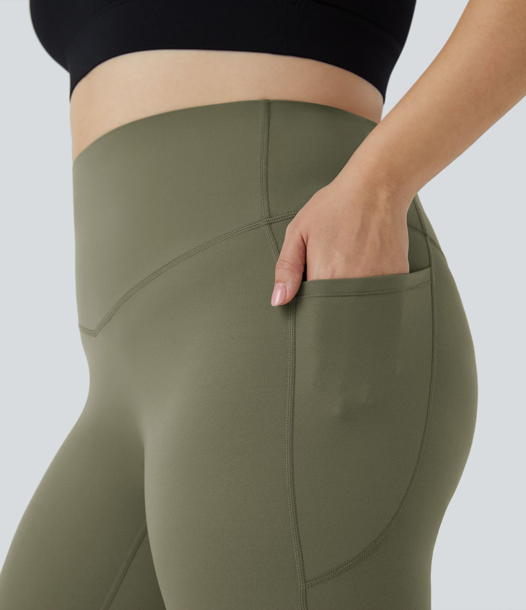 Legging d'entraînement gainant taille haute grande taille avec poches Halara UltraSculpt™